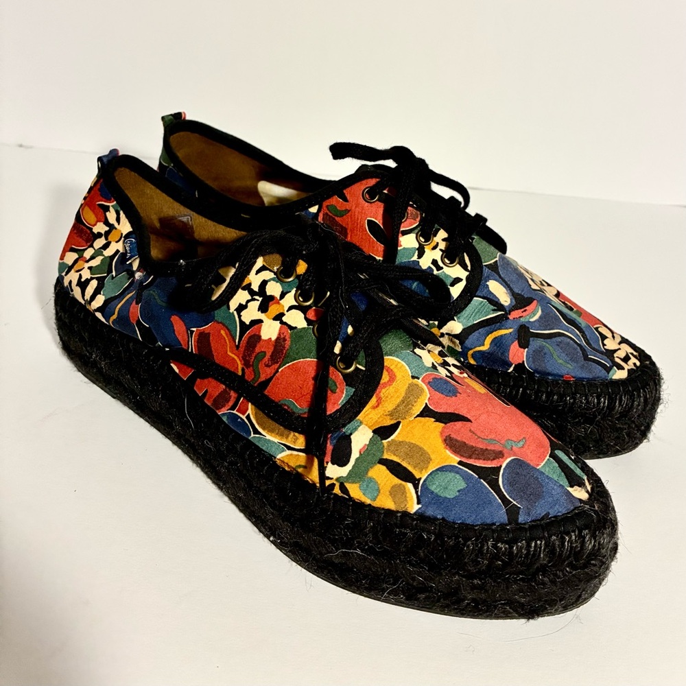 Gaimo Floral Espadrille Sneakers - Picture 6 of 9